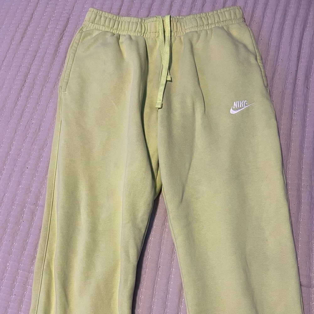 Neon Yellow Nike Sweatpants